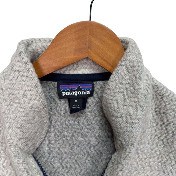 Patagonia Fleece Jacket Better Sweater Winter Women's Full-Zip Oatmeal sz M - Picture 4 of 4
